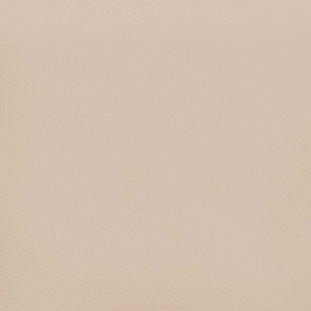 Kišeninių spyruoklių čiužinys, vidutinio kietumo, kapučino, 100 x 200 x 20 cm, dirbtinė oda