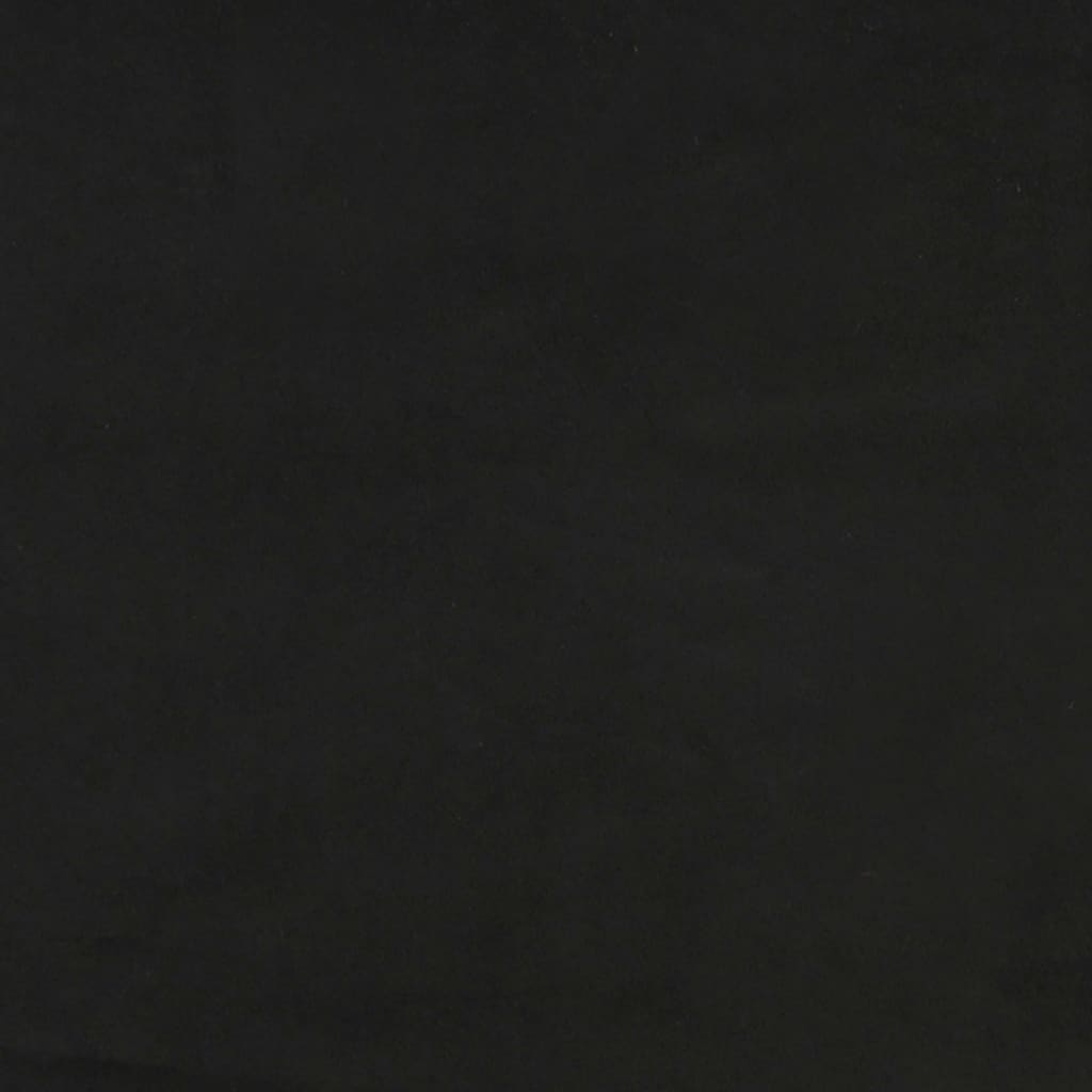 Kišeninių spyruoklių čiužinys, vidutinio kietumo, juodos spalvos, 100x200x20 cm, aksomas