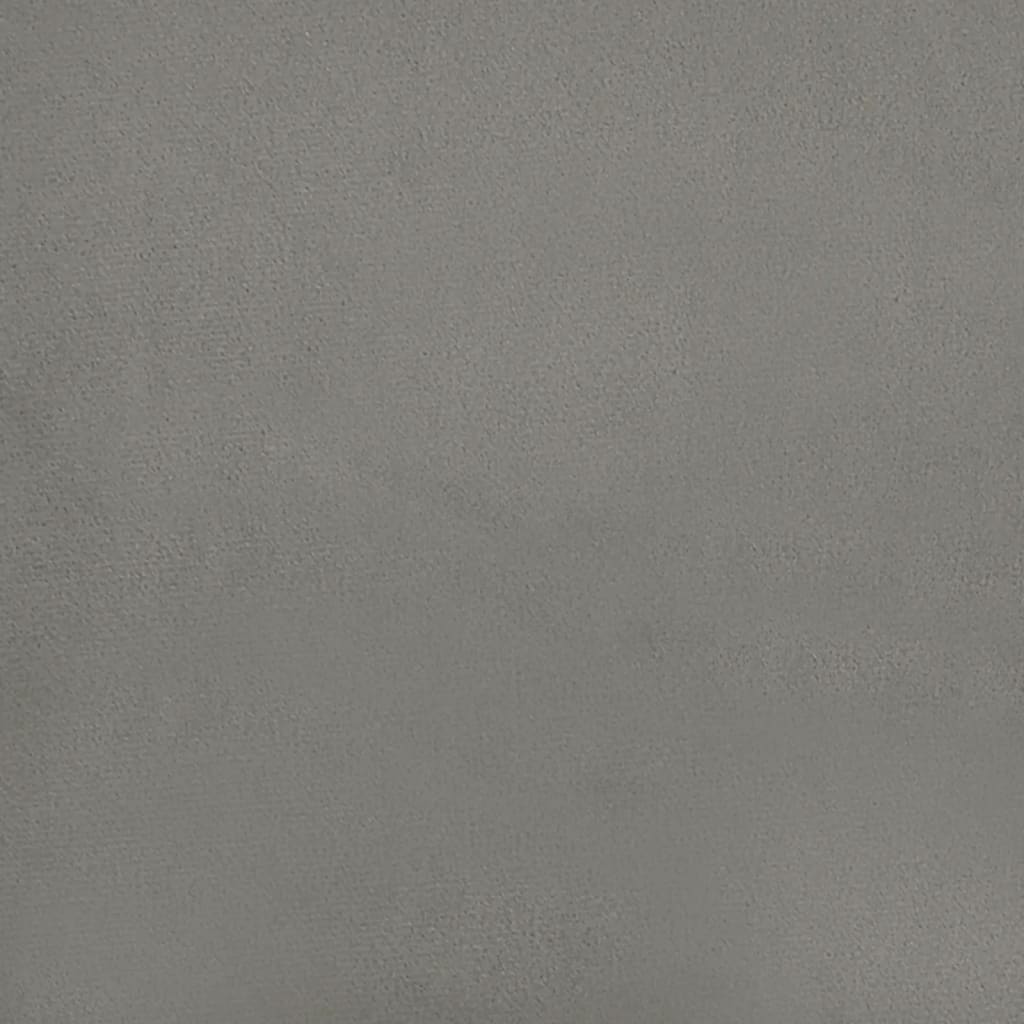 Kišeninių spyruoklių čiužinys, vidutinio kietumo, šviesiai pilkas, 120x200x20 cm, aksomas