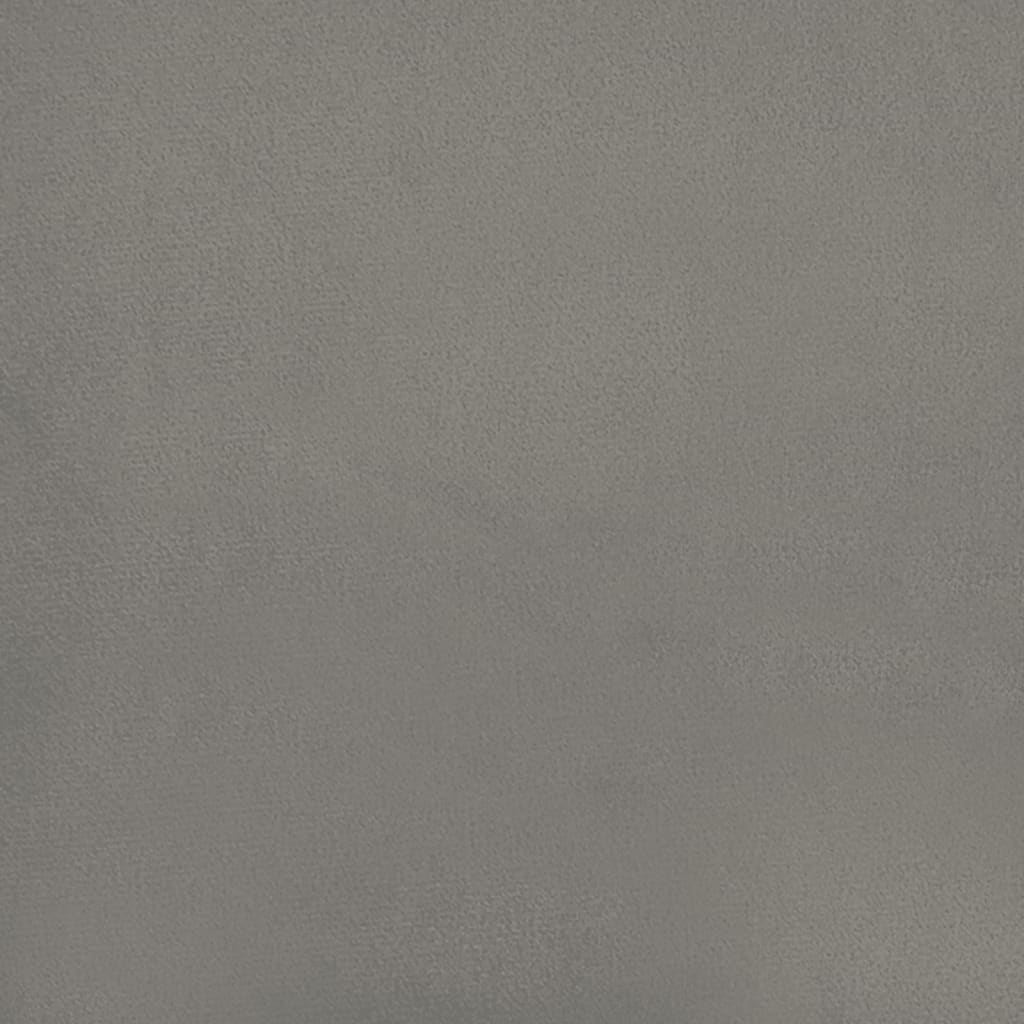 Kišeninių spyruoklių čiužinys, vidutinio kietumo, šviesiai pilkas, 140x190x20cm, aksomas