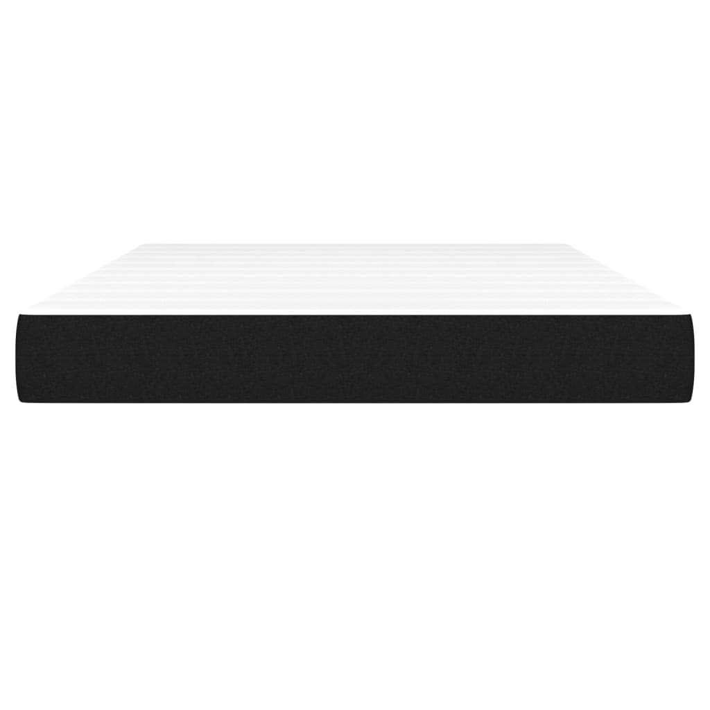 Spyruoklinis čiužinys, juodos spalvos, 140x200x20 cm, audinys