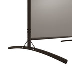 Kambario pertvara, 3 dalių, antracito, 525x180cm, audinys