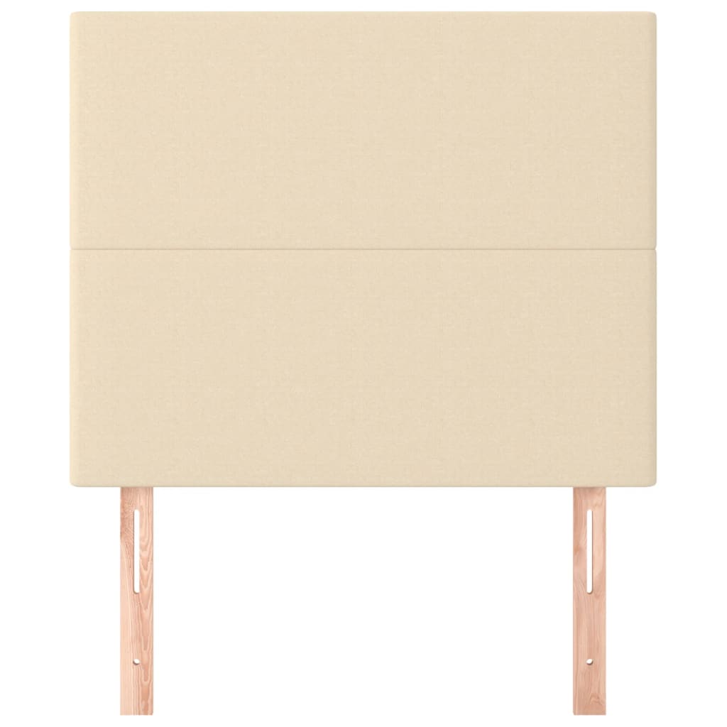 Galvūgalis, kreminės spalvos, 90x5x118/128 cm, audinys