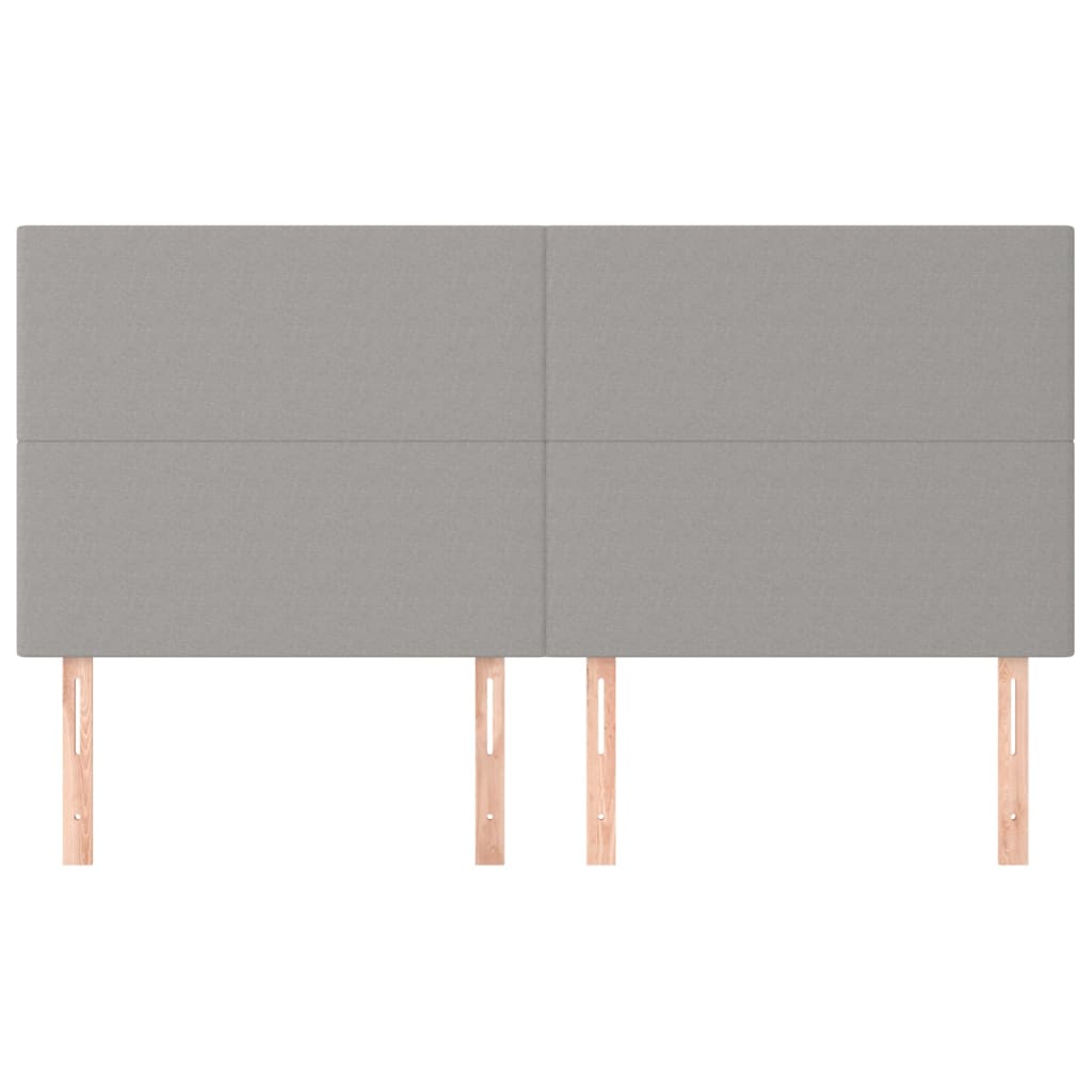 Galvūgalis, šviesiai pilkas, 200x5x118/128 cm, audinys