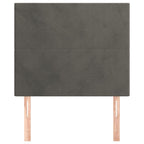 Galvūgalis, tamsiai pilkas, 100x5x118/128 cm, aksomas