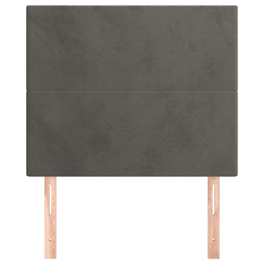 Galvūgalis, tamsiai pilkas, 100x5x118/128 cm, aksomas