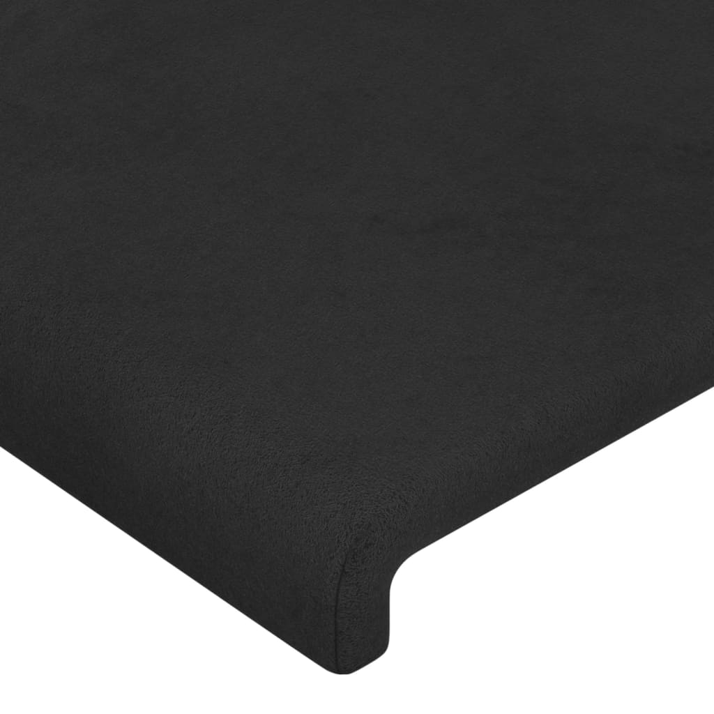 Galvūgalis, juodas, 100x5x118/128 cm, aksomas