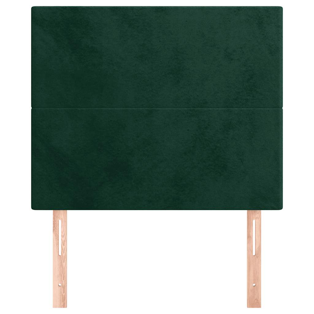 Galvūgalis, tamsiai žalias, 100x5x118/128 cm, aksominis
