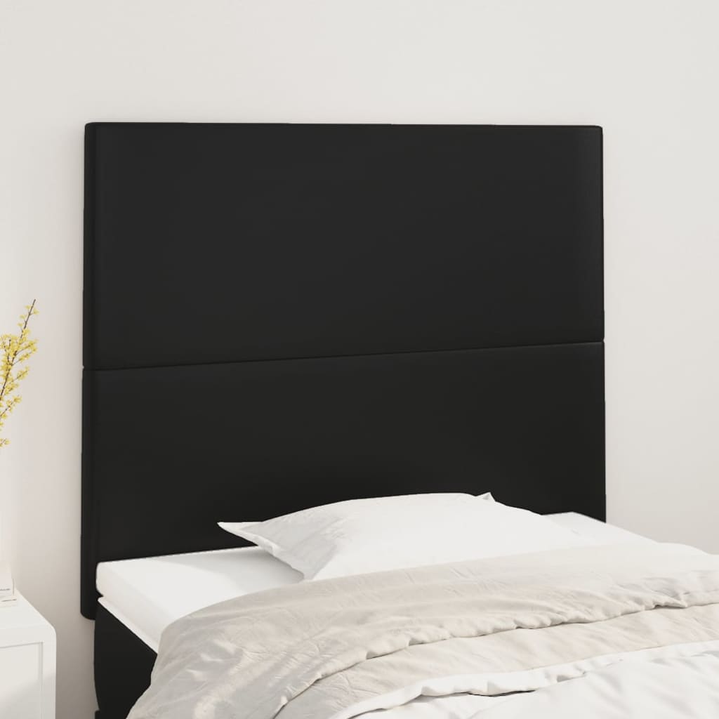 Galvūgalis, juodas, 100x5x118/128 cm, dirbtinė oda