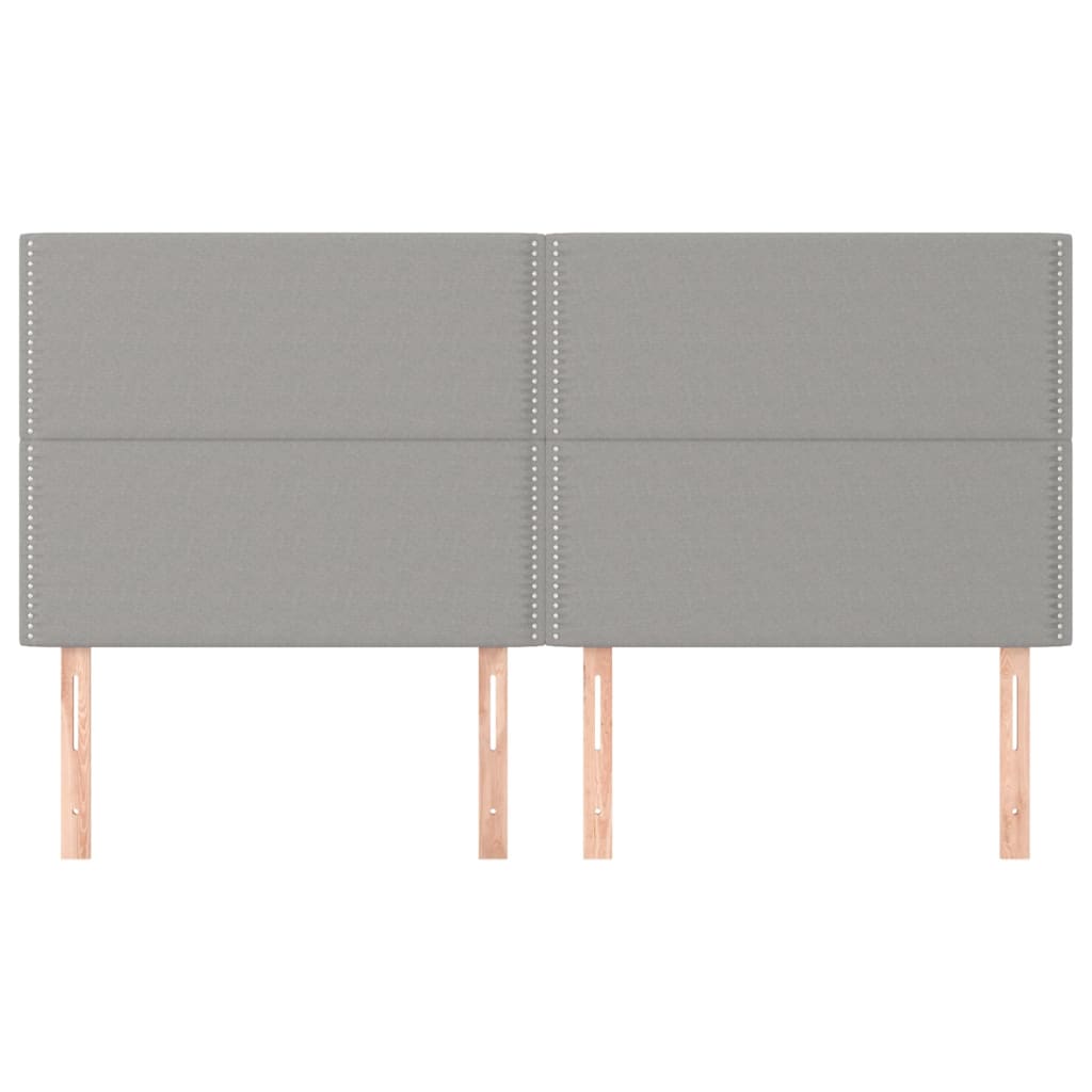 Galvūgalis, šviesiai pilkas, 200x5x118/128 cm, audinys