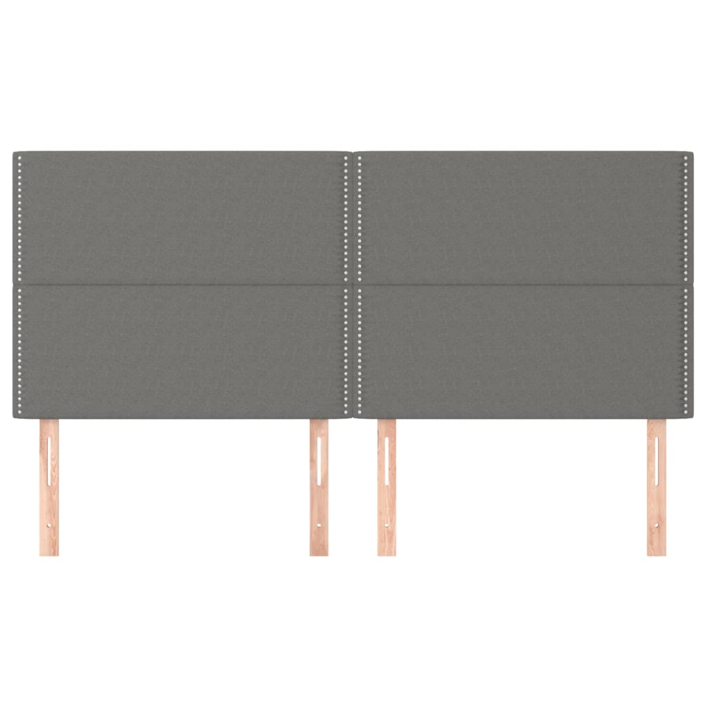 Galvūgalis, tamsiai pilkas, 200x5x118/128 cm, audinys