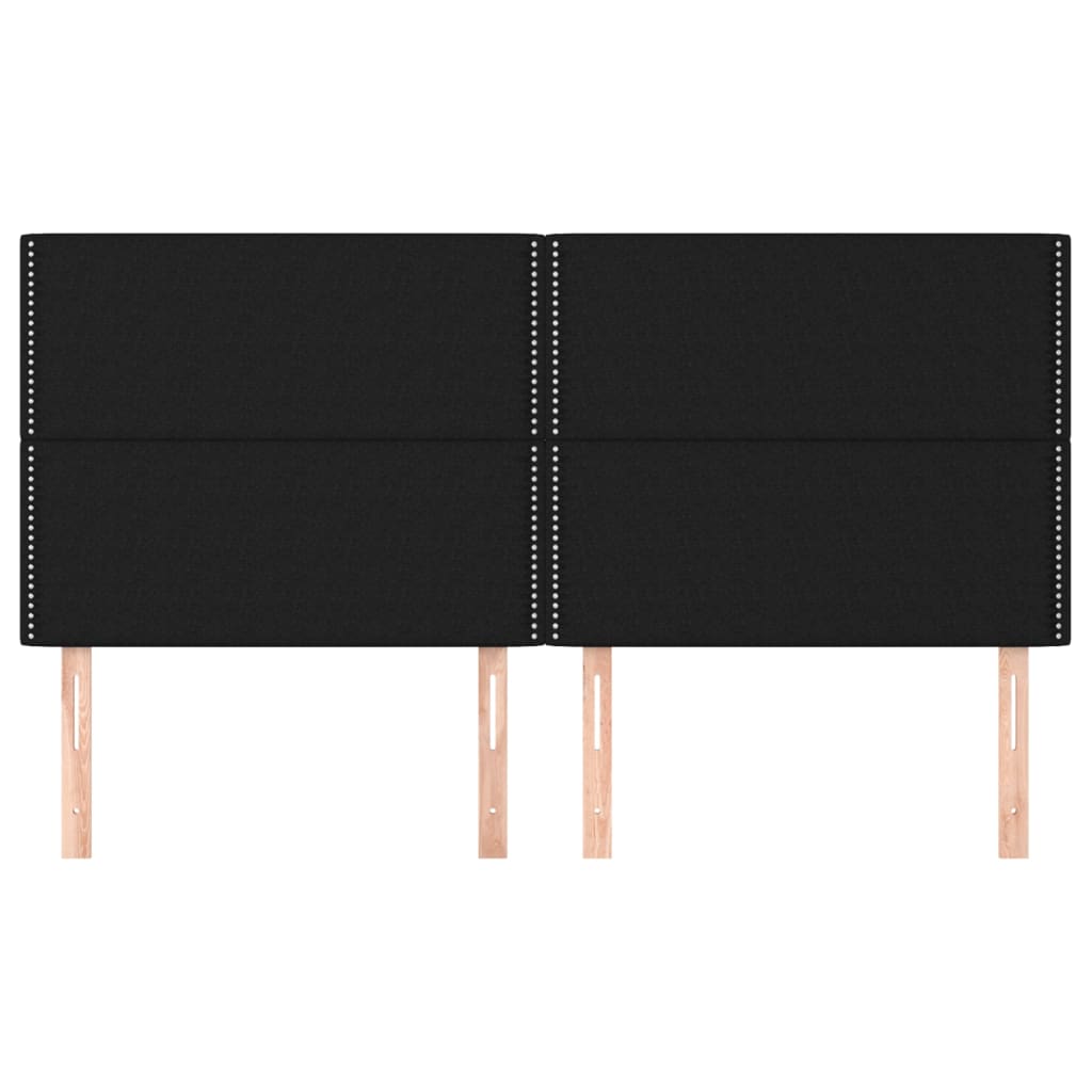 Galvūgalis, juodas, 200x5x118/128 cm, audinys