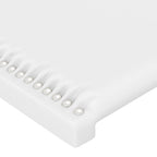 Galvūgalis, baltas, 200x5x118/128 cm, dirbtinė oda