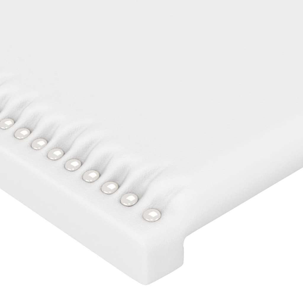 Galvūgalis, baltas, 200x5x118/128 cm, dirbtinė oda