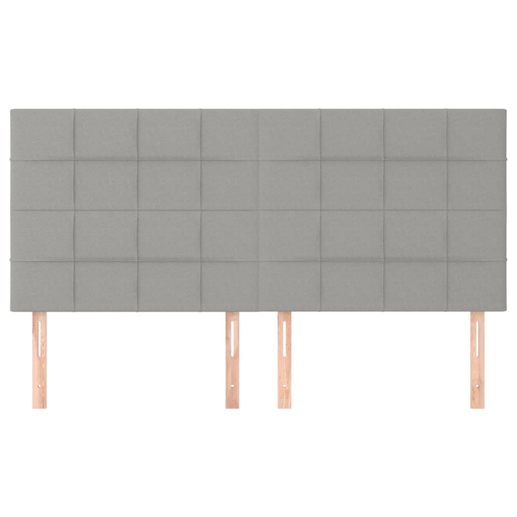 Galvūgalis, šviesiai pilkas, 200x5x118/128 cm, audinys
