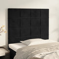 Galvūgalis, juodas, 100x5x118/128 cm, aksomas