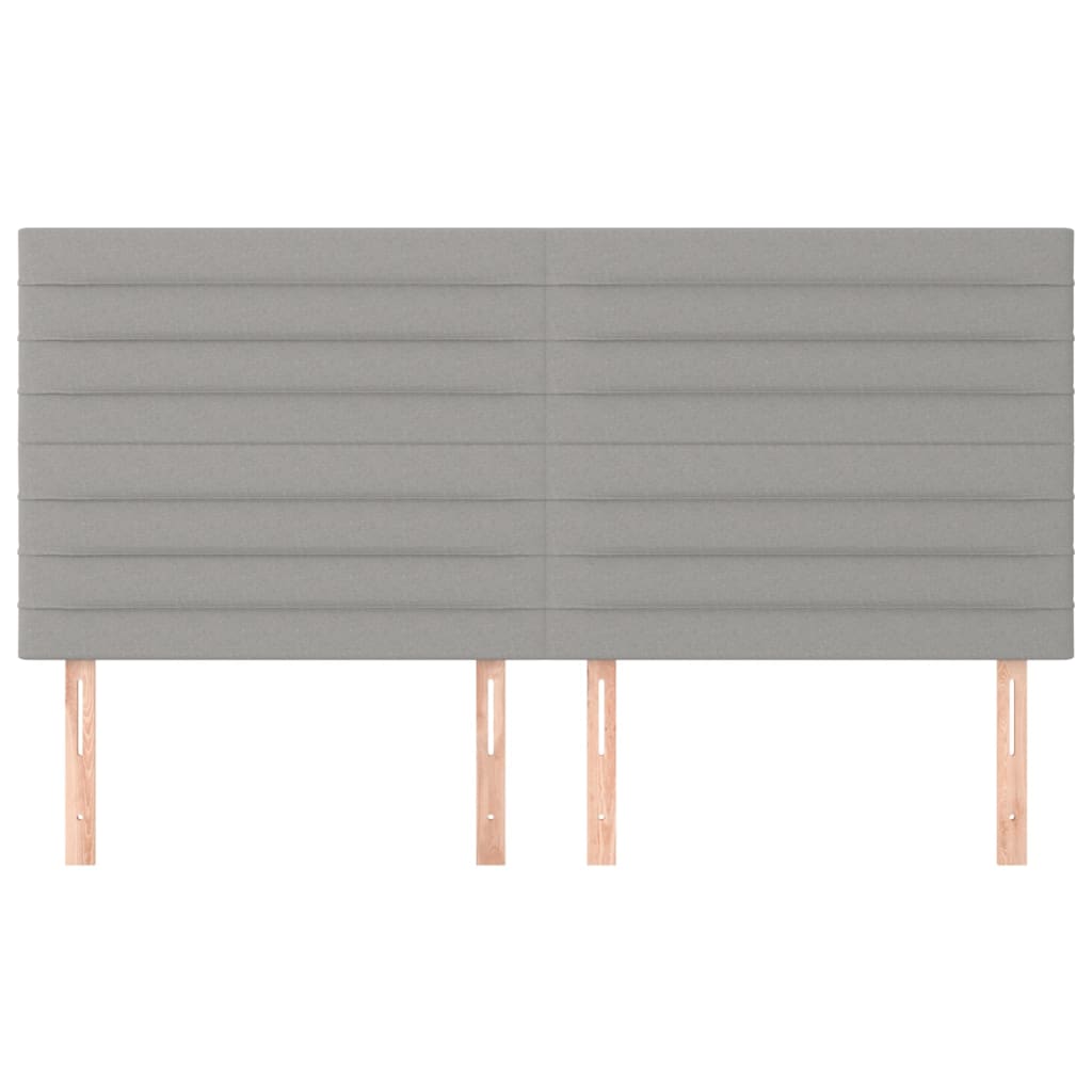 Galvūgalis, šviesiai pilkas, 200x5x118/128 cm, audinys