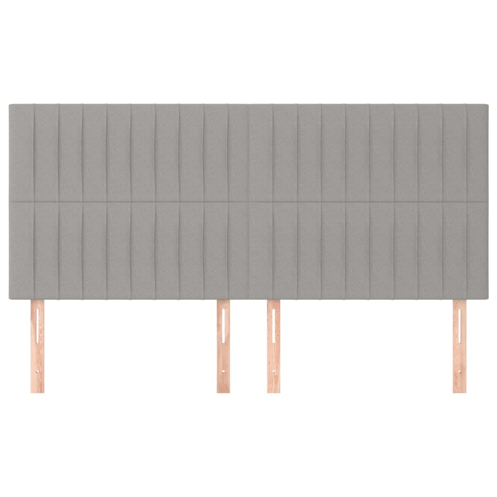 Galvūgalis, šviesiai pilkas, 200x5x118/128 cm, audinys