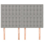 Galvūgalis, šviesiai pilkas, 144x5x118/128 cm, audinys