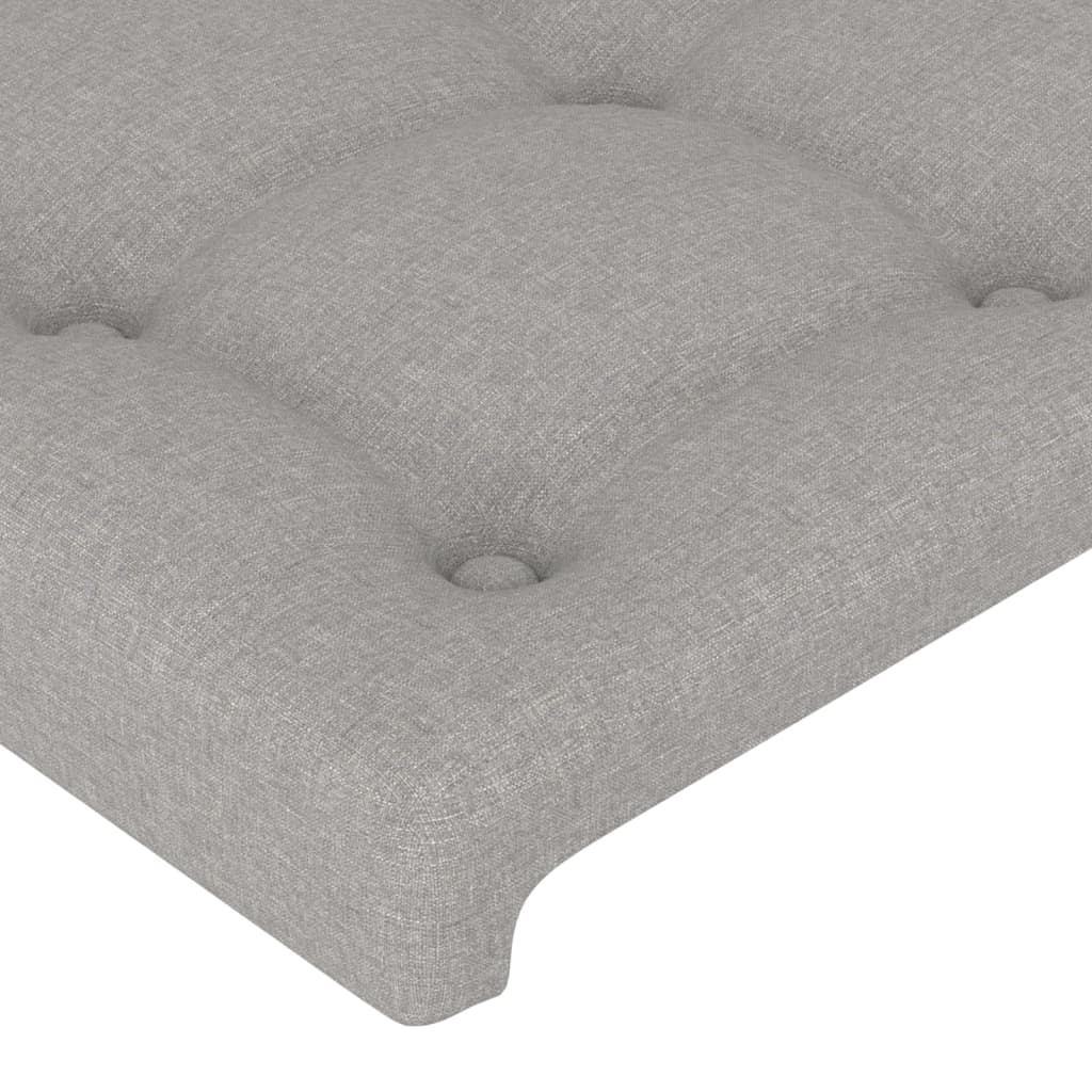 Galvūgalis, šviesiai pilkas, 160x5x118/128 cm, audinys