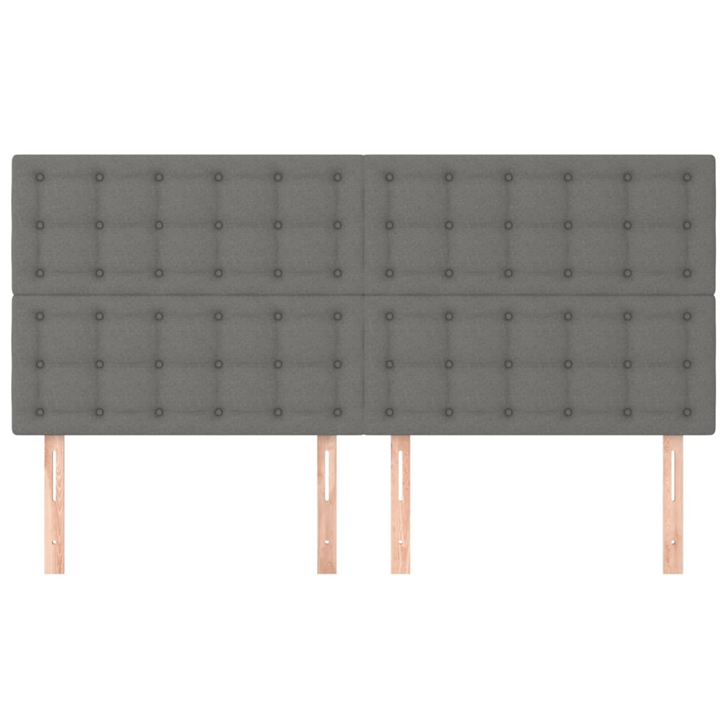 Galvūgalis, tamsiai pilkas, 180x5x118/128 cm, audinys