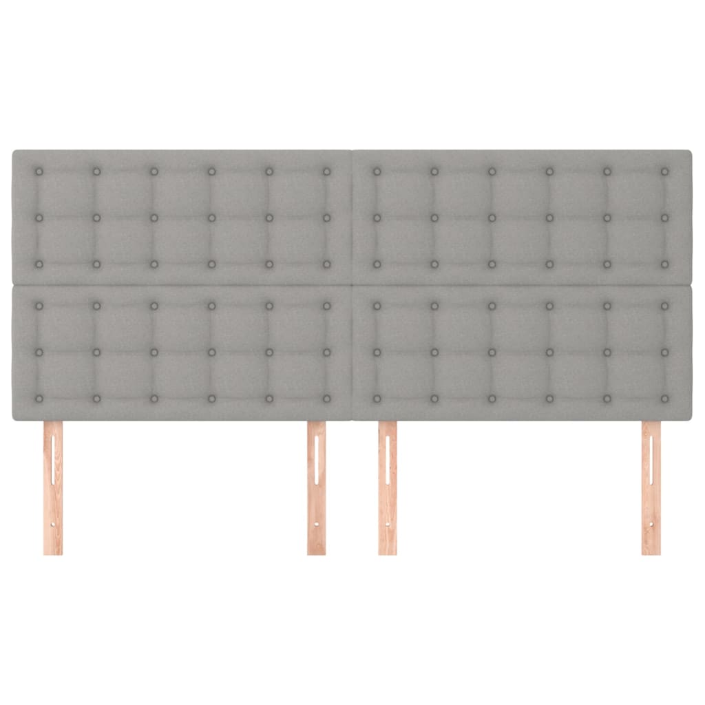 Galvūgalis, šviesiai pilkas, 200x5x118/128 cm, audinys