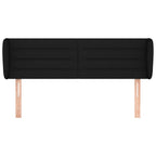 Galvūgalis su auselėmis, juodos spalvos,147x23x78/88cm, audinys