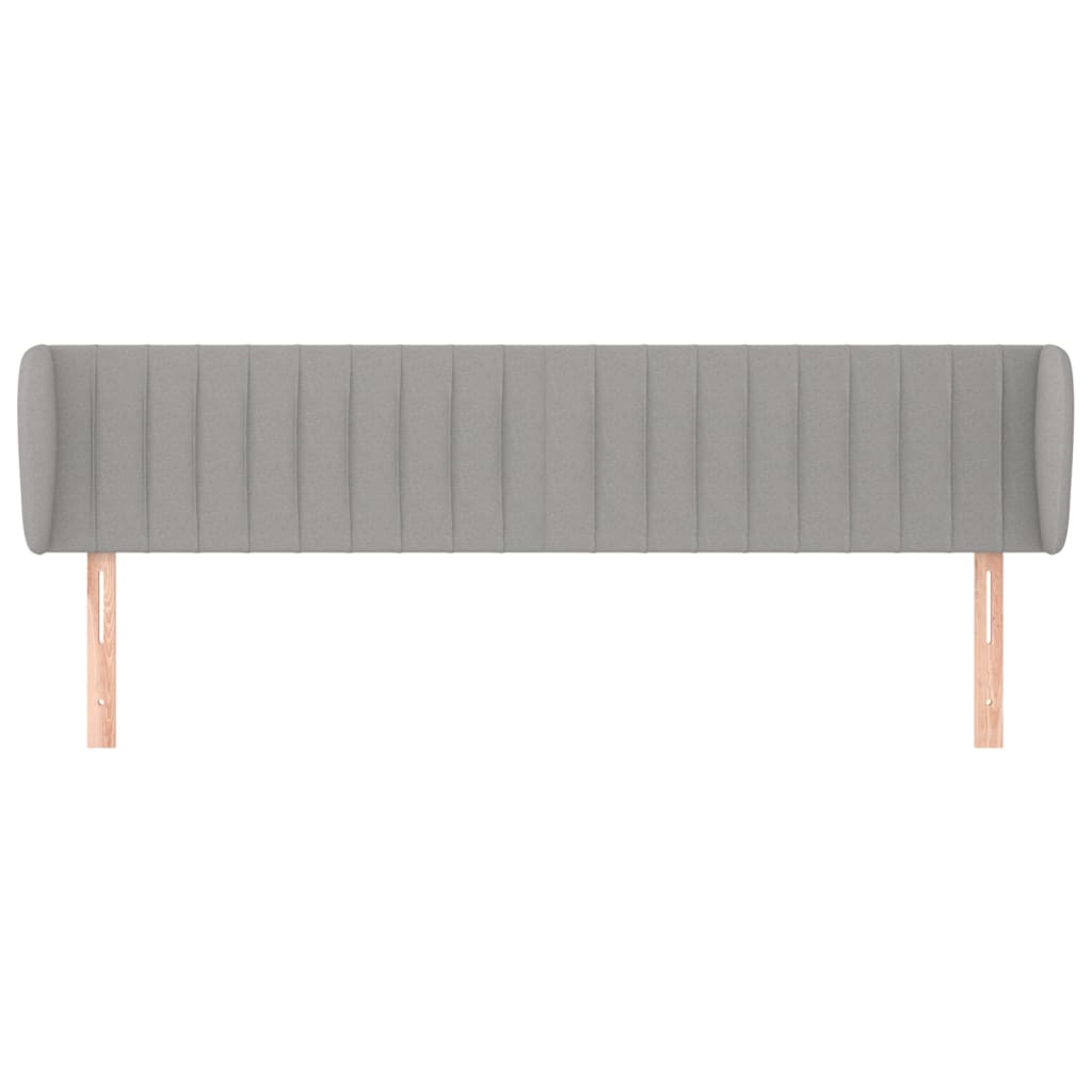 Galvūgalis su auselėmis,šviesiai pilkos,203x23x78/88cm, audinys
