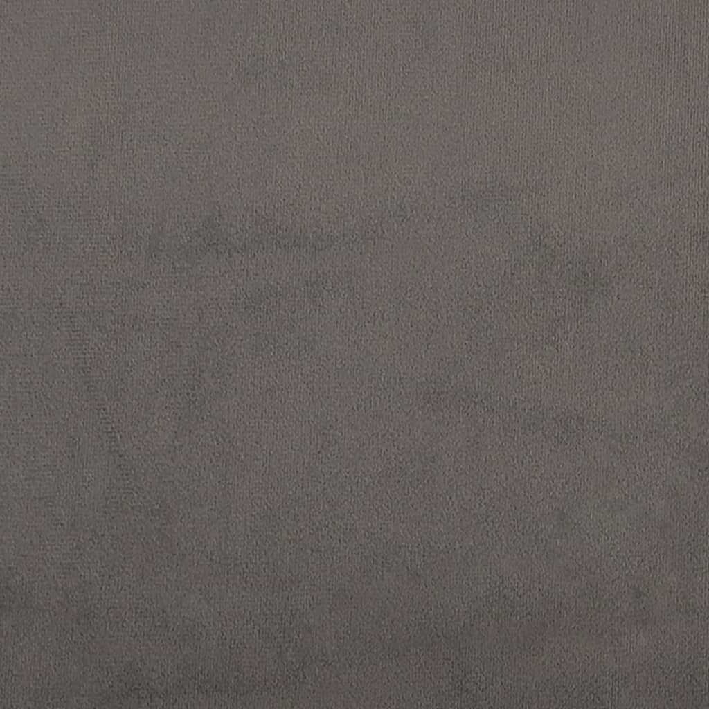 Galvūgalis su auselėmis, pilkas, 147x23x118/128cm, aksomas