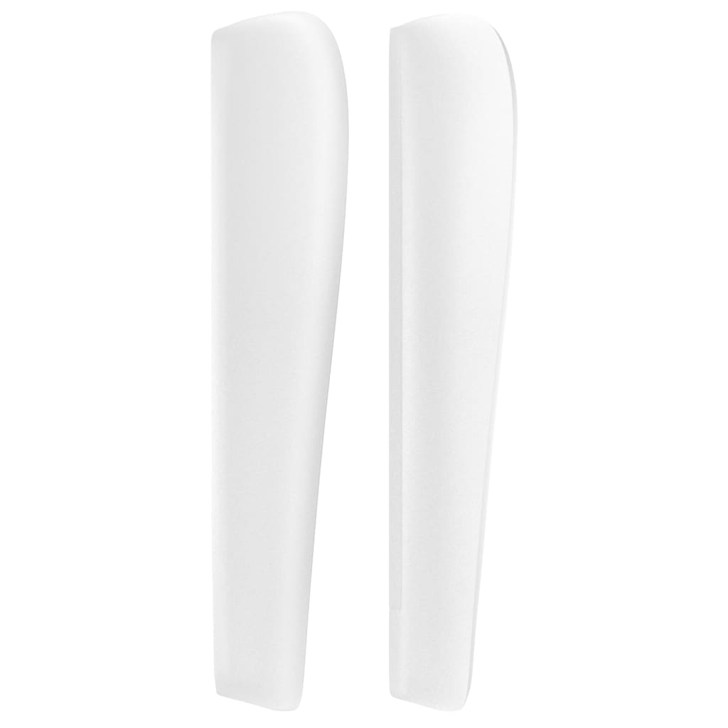 Galvūgalis su auselėmis, baltas, 103x23x118/128cm, dirbtinė oda