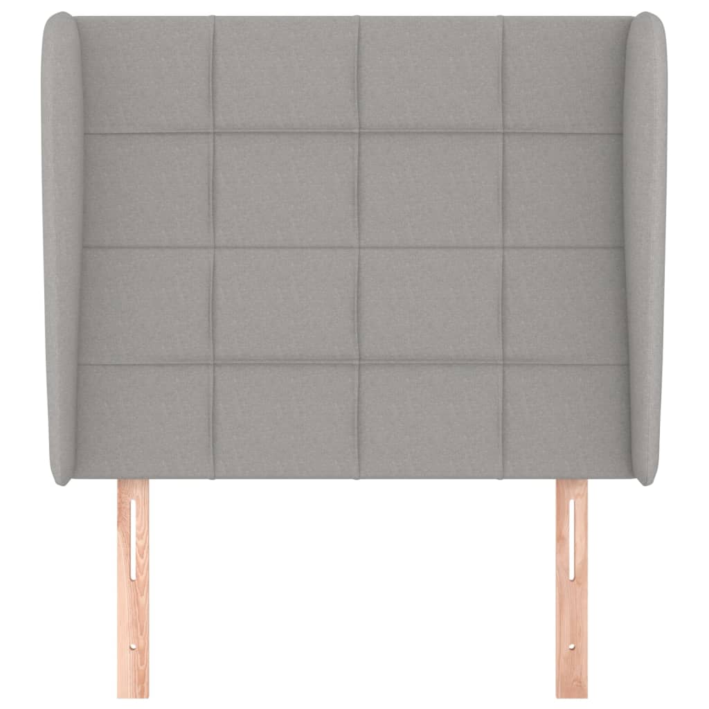 Galvūgalis su auselėmis, pilkas, 83x23x118/128cm, audinys
