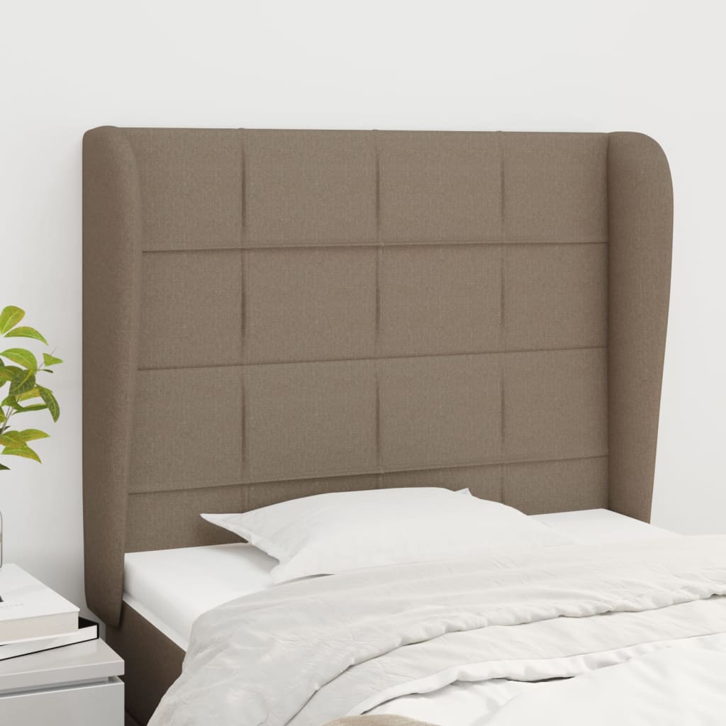 Galvūgalis su auselėmis, taupe, 83x23x118/128cm, audinys