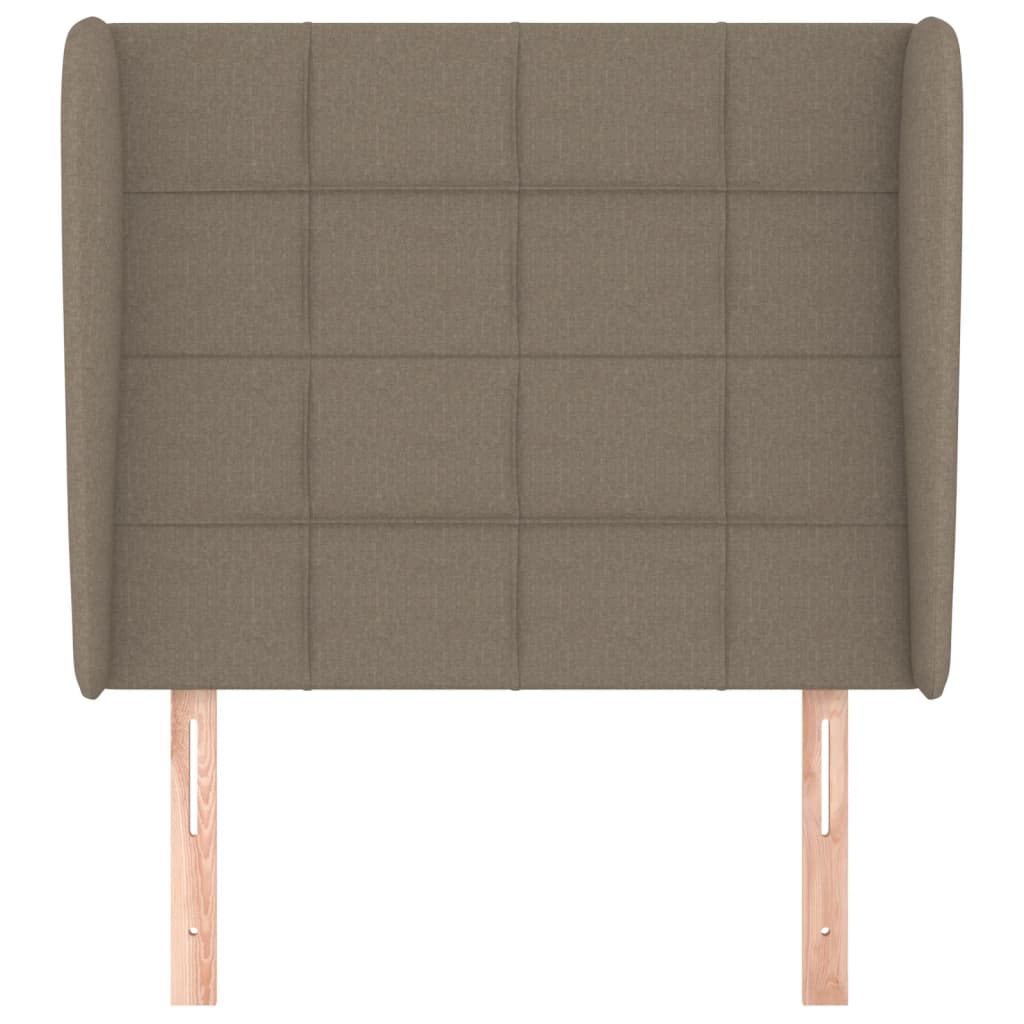 Galvūgalis su auselėmis, taupe, 93x23x118/128cm, audinys