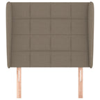 Galvūgalis su auselėmis, taupe, 93x23x118/128cm, audinys