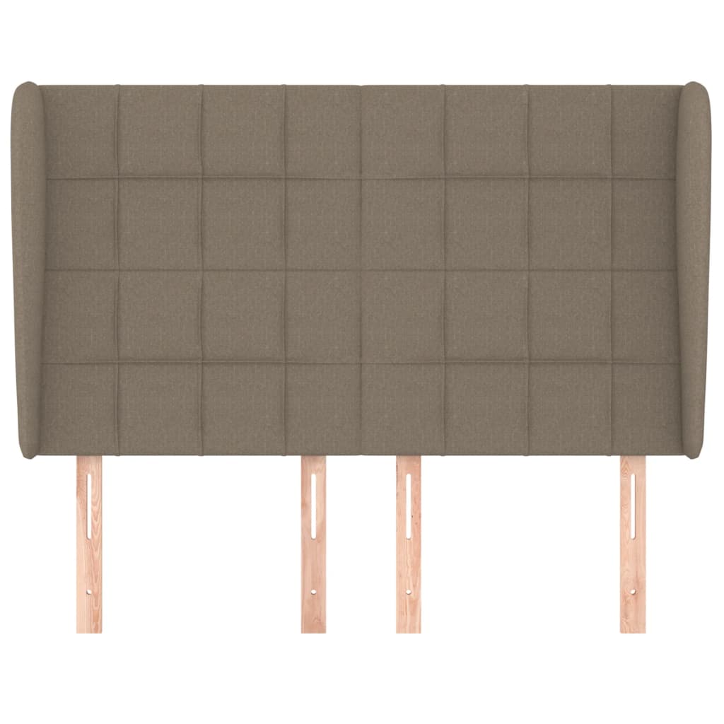 Galvūgalis su auselėmis, taupe, 147x23x118/128cm, audinys
