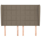 Galvūgalis su auselėmis, taupe, 147x23x118/128cm, audinys