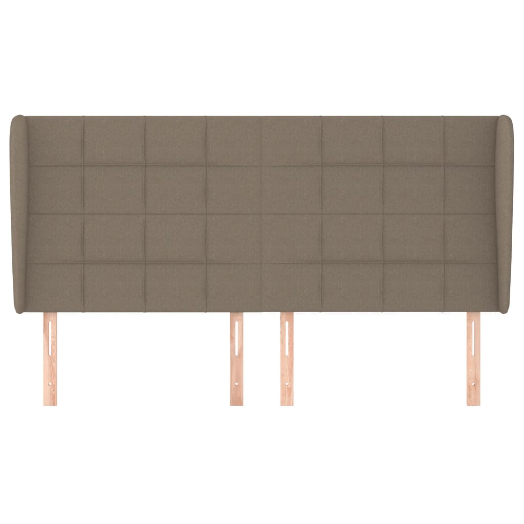 Galvūgalis su auselėmis, taupe, 163x23x118/128cm, audinys