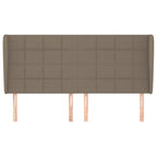 Galvūgalis su auselėmis, taupe, 203x23x118/128cm, audinys