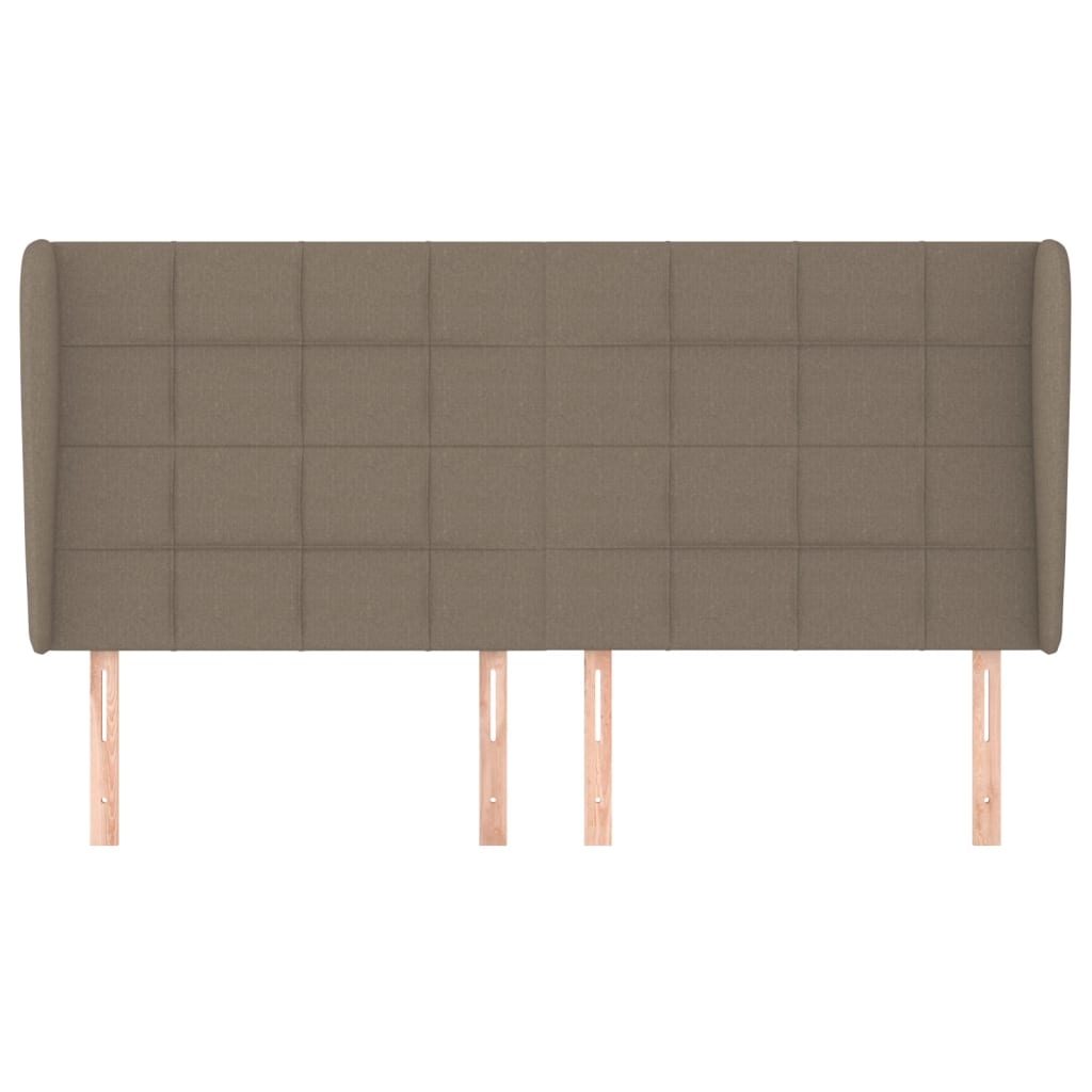 Galvūgalis su auselėmis, taupe, 203x23x118/128cm, audinys