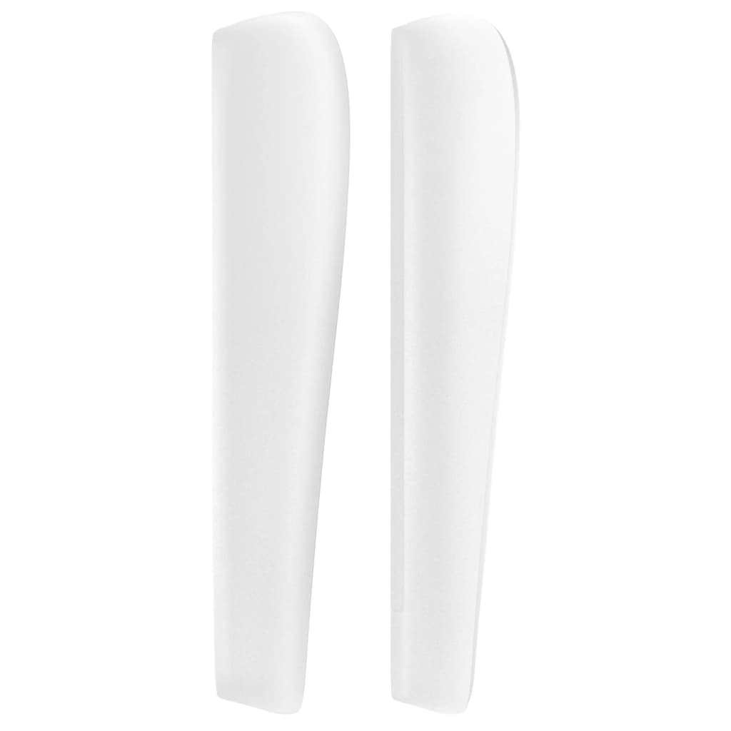 Galvūgalis su auselėmis, baltas, 83x23x118/128cm, dirbtinė oda