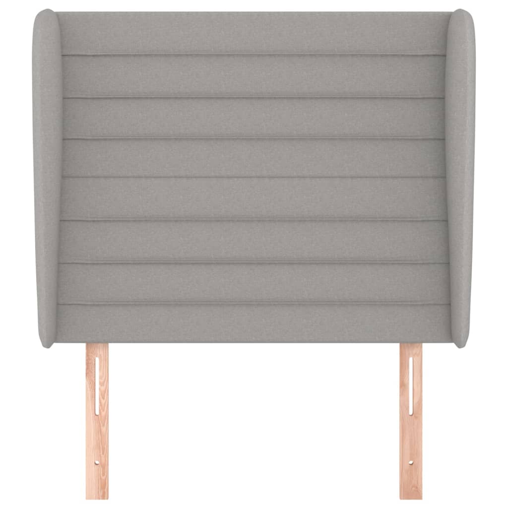 Galvūgalis su auselėmis, pilkas, 93x23x118/128cm, audinys