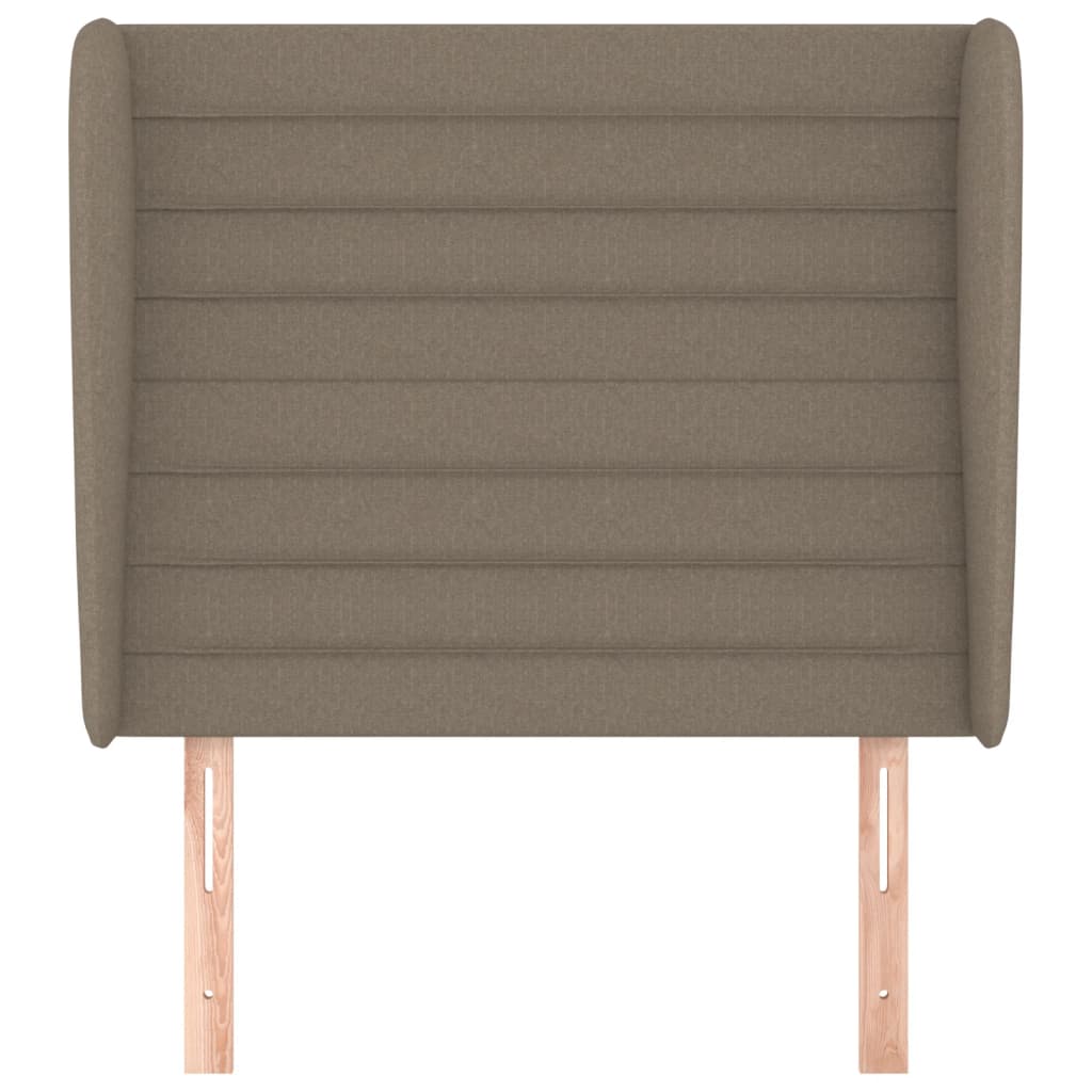 Galvūgalis su auselėmis, taupe, 93x23x118/128cm, audinys