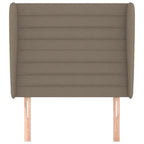 Galvūgalis su auselėmis, taupe, 93x23x118/128cm, audinys