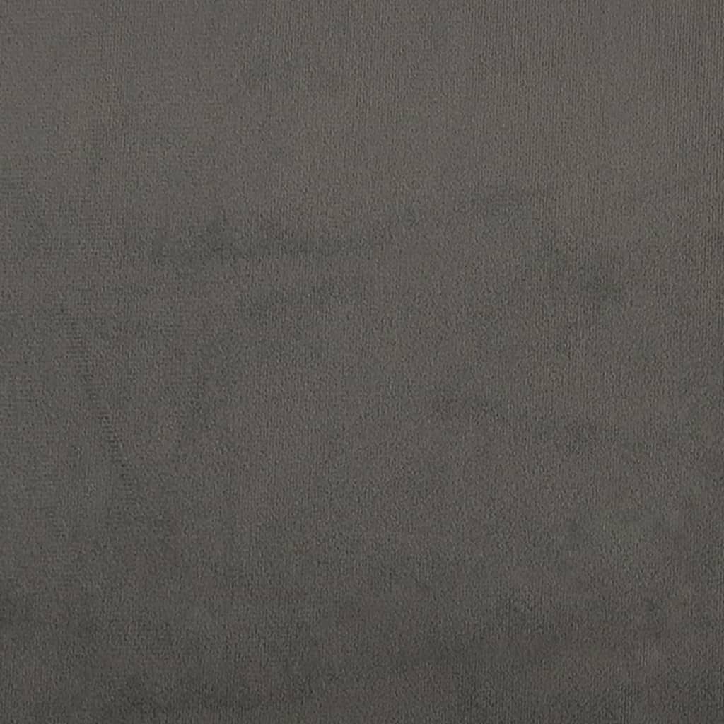 Galvūgalis su auselėmis, pilkas, 183x23x118/128cm, aksomas