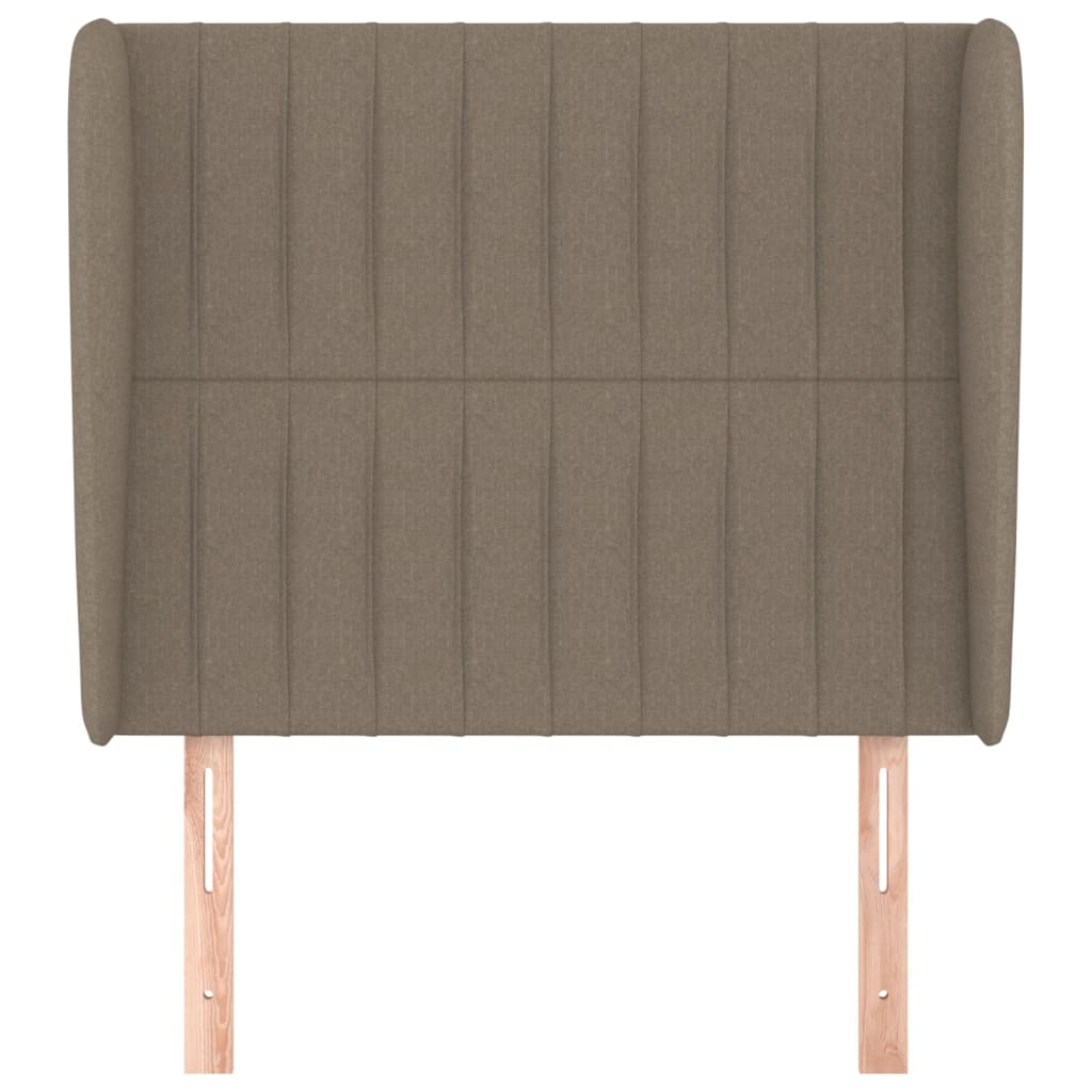 Galvūgalis su auselėmis, taupe, 93x23x118/128cm, audinys