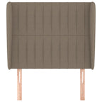 Galvūgalis su auselėmis, taupe, 93x23x118/128cm, audinys