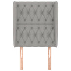 Galvūgalis su auselėmis, pilkas, 83x23x118/128cm, audinys