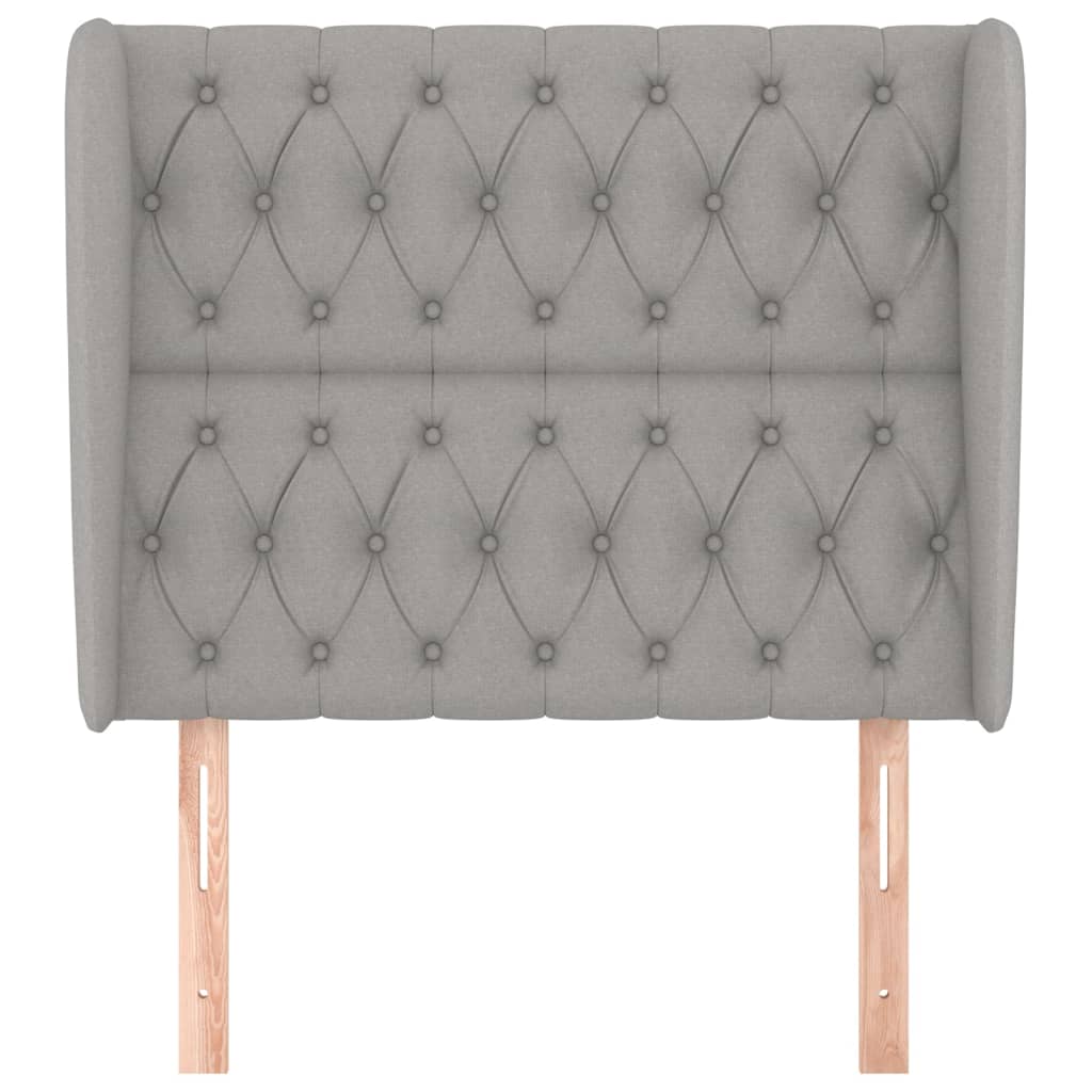 Galvūgalis su auselėmis, pilkas, 93x23x118/128cm, audinys