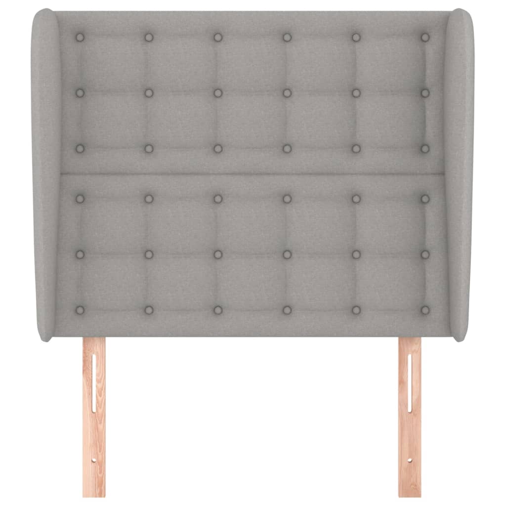 Galvūgalis su auselėmis, pilkas, 83x23x118/128cm, audinys