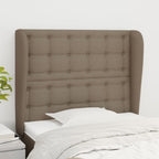Galvūgalis su auselėmis, taupe, 83x23x118/128cm, audinys